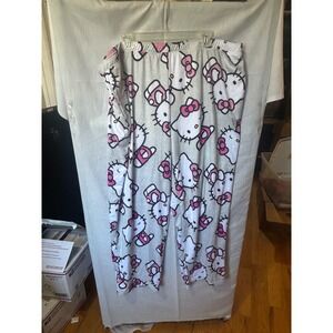Hello Kitty Pajama Pants Women's 3X Gray Pink Sleep Lounge Pants Pockets